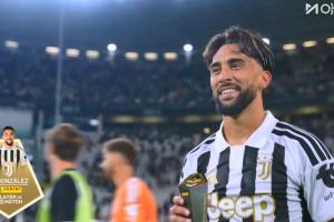 回归首秀替补建功！冈萨雷斯当选尤文2-0帕尔马全场最佳