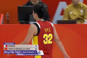 开局就杀疯了！中国男篮首节32-11领先巴林21分！投篮19中12