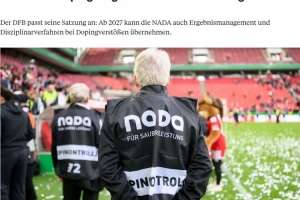 踢球者：德国足协正筹备新的反兴奋剂法规，已通过章程修改方案